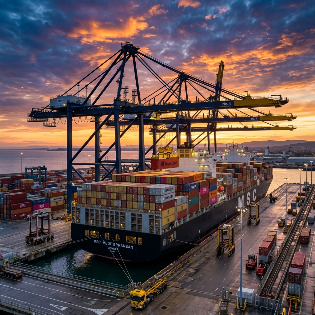 swift shore ways ocean container terminal port operations
